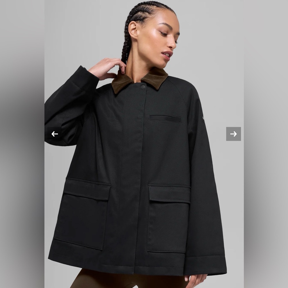 Alo yoga Twill Barn Jacket. Black. Size M. NWT
Authentic.